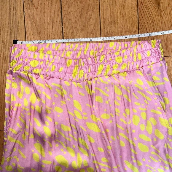 Hunkon Women's Pink and Yellow Benita Trousers From Denmark Size Small - Picture 7 of 10